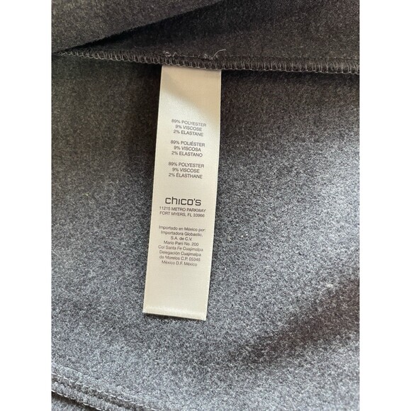 CHICO'S Outlet NWT Jarrah Jacket Top Size 1 Grey Gray Swirls - Picture 3 of 11